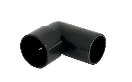 FloPlast WS28B ABS Solvent Waste 50mm 90° Street Elbow - Black