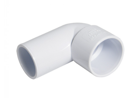 FloPlast WS28W ABS Solvent Waste 50mm 90° Street Elbow - White