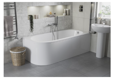 Tuscany 550x400mm 1TH Basin & Full Pedestal - DIPBP1164