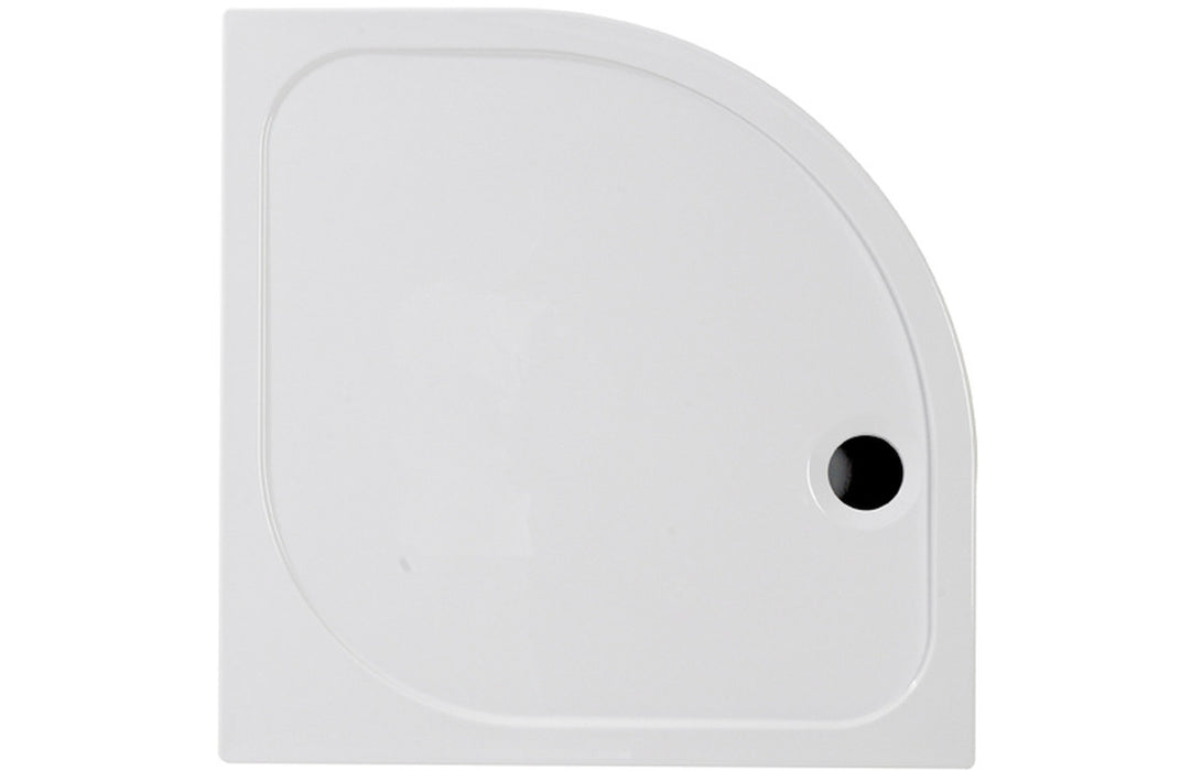 1200x800mm Low Profile Stone Resin Offset Quadrant Shower Tray & Waste Left Hand - DIETP1250