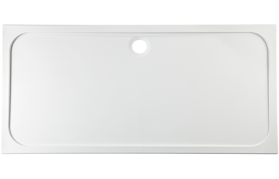 1800x800mm Rectangle Low Profile Stone Resin Shower Tray & Waste - DIETP1804