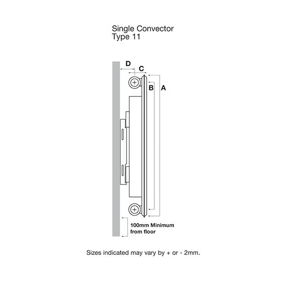 K-Rad Kompact 900mm x 600mm Type 11 Single Convector Compact Radiator - Kent Plumbing Supplies