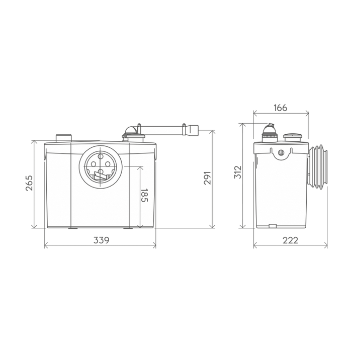 Saniflo SFA Saniflo Up WC Macerator - 6001